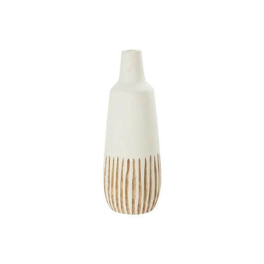 Vase décoratif en céramique pour aménagement intérieur - 10 x 10 x 30